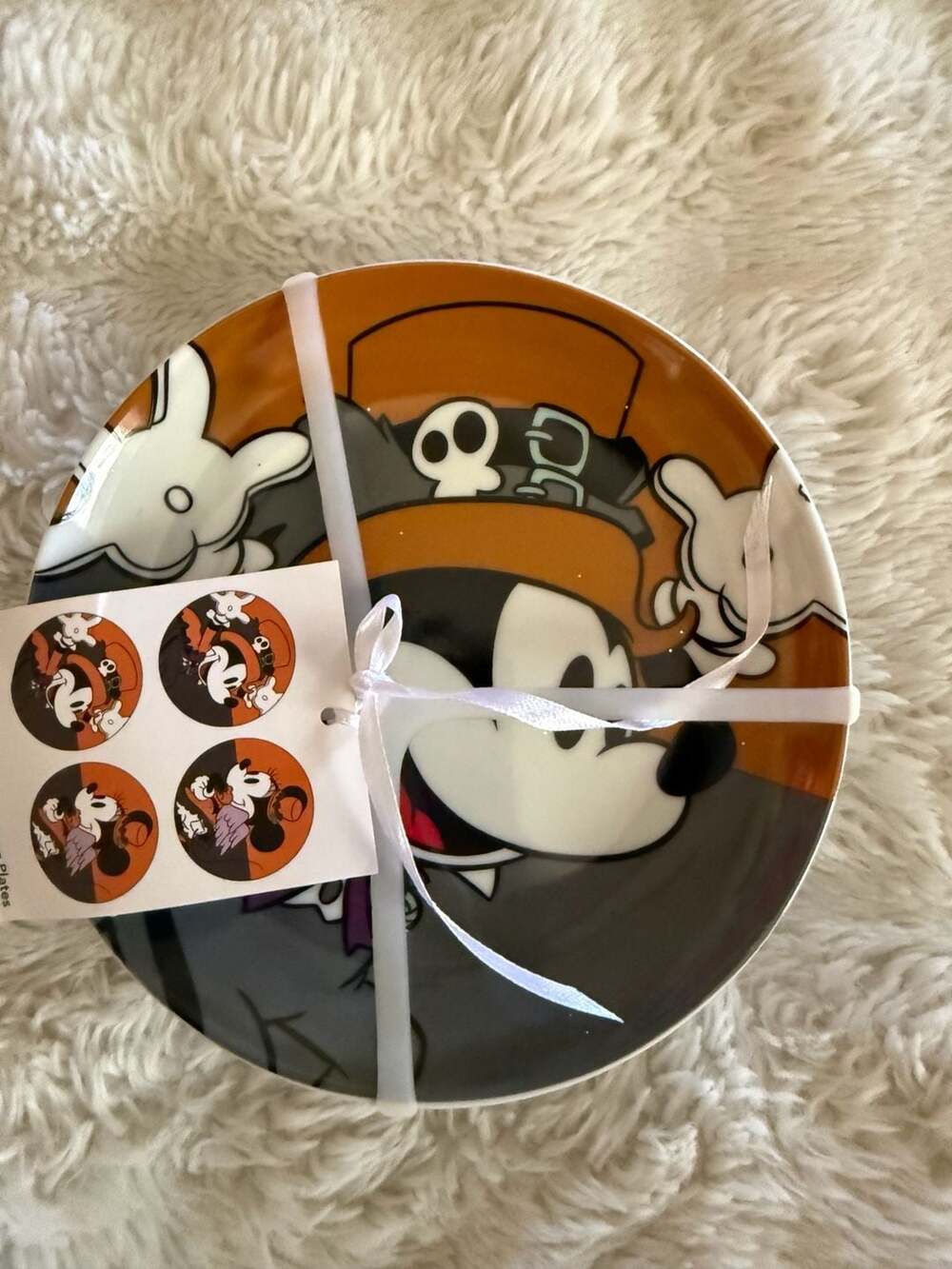 Disney Mickey Mouse Halloween Assorted Appetizer Plates Set